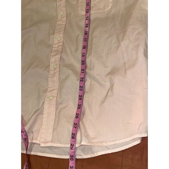 Perry Ellis Collection Peach Short Sleeve Button-Up Shirt Men's Size XL - Picture 8 of 10